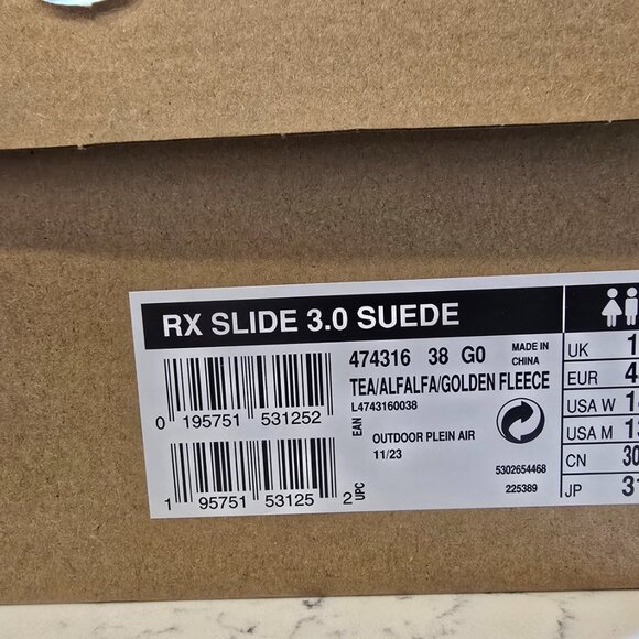 Salomon RX Moc 3.0 SUEDE Tea/Alfalfa L47431600 SLIDE SLIP-ON MENS 13 NEW - Picture 8 of 8